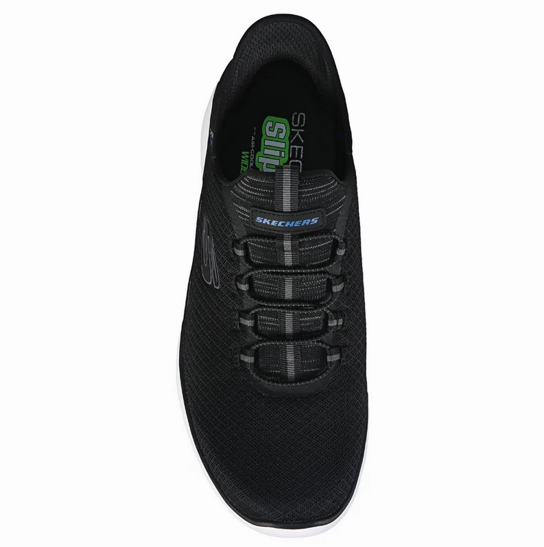 Skechers Men's Slip-Ins (Hands-Free) Summit Sneaker - Black Slip Resistant Sole