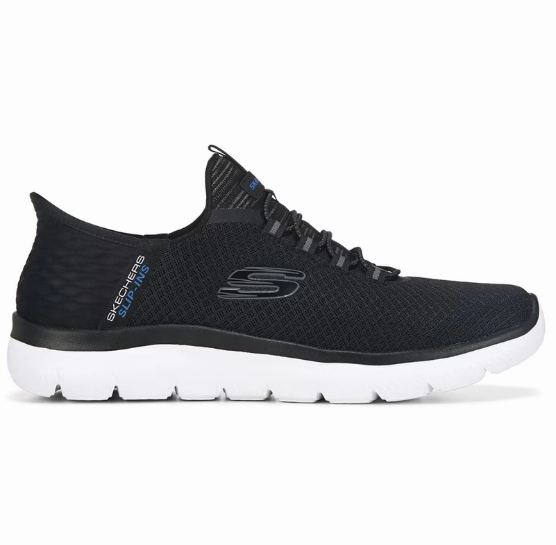 Skechers Men's Slip-Ins (Hands-Free) Summit Sneaker - Black Premium cushioning Wind Jog