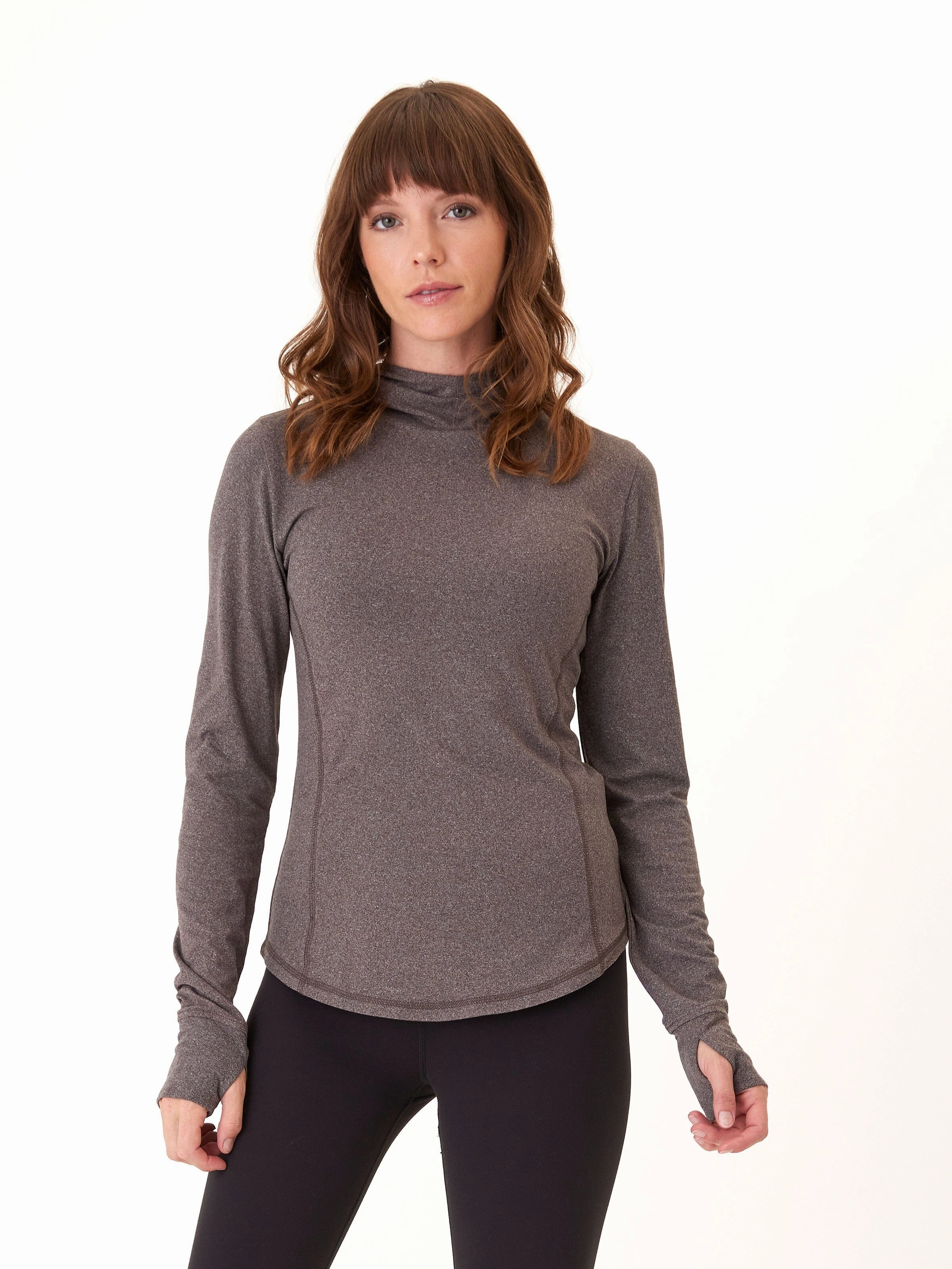 Moisture Control Fibers Everyday Fit Style Linnaea Luxe Jersey Fitted Hoodie
