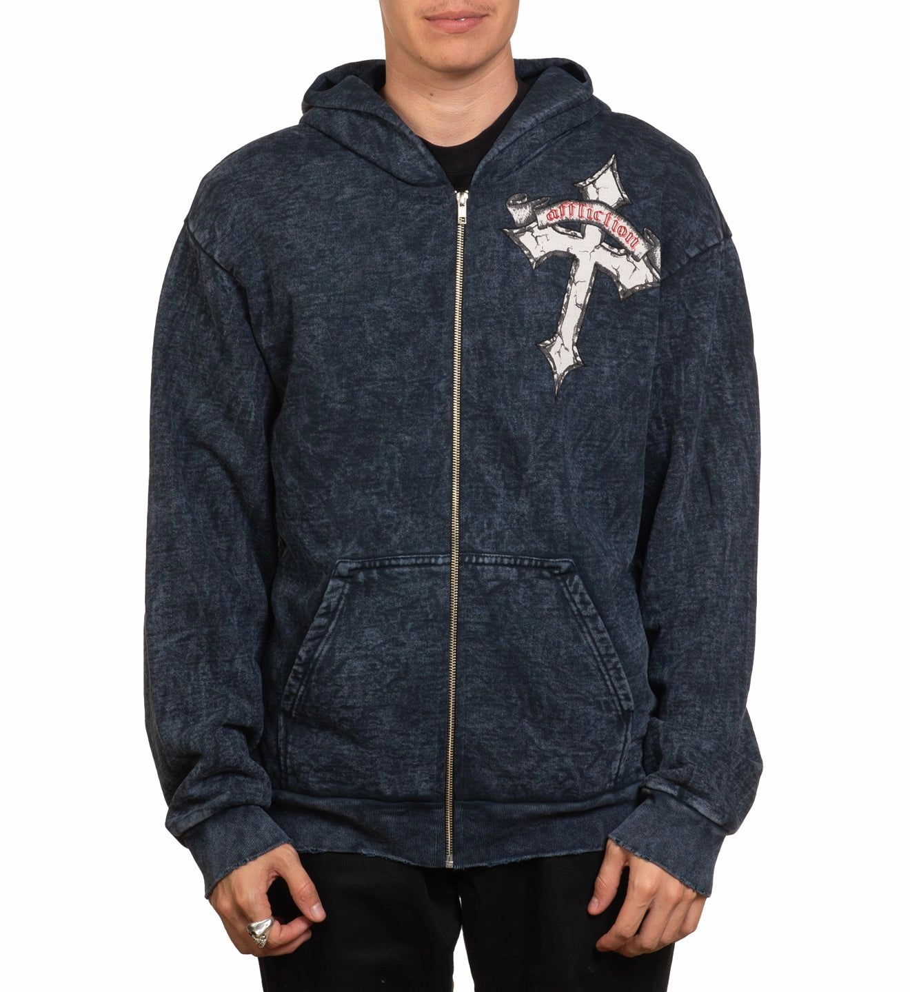 Live Fast Zip-Up Hoodie Skating wear Lounging At Home