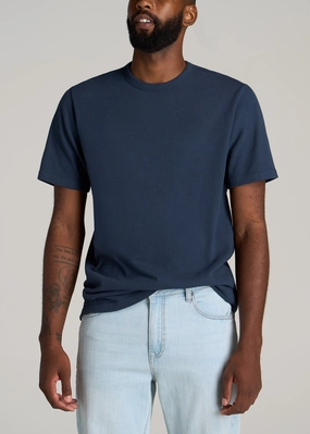 Outdoor Apparel NonFade Dye LJ&S Heavyweight RELAXED-FIT Tall Tee in Vintage Midnight Navy