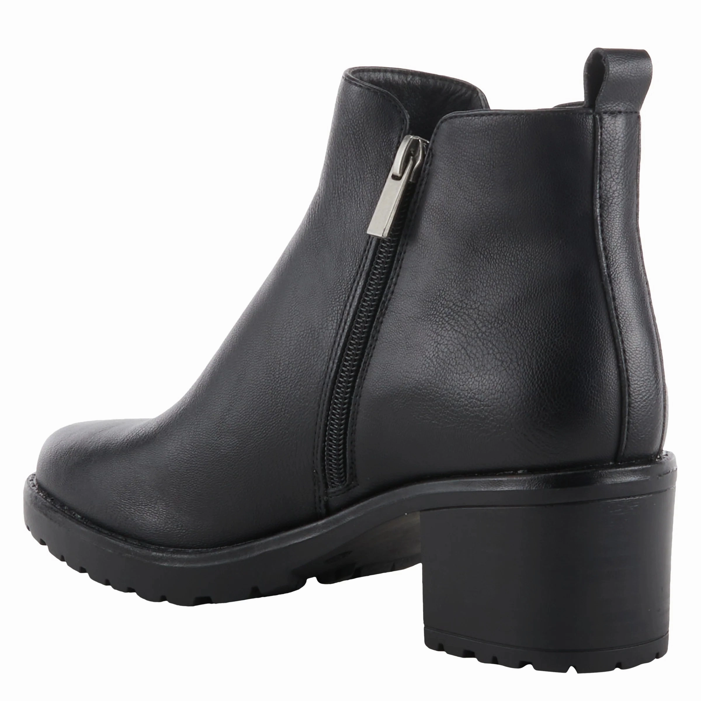 Patrizia by Spring Step Women's Irie Bootie Heel - Black Padded Interior Weekend Camping