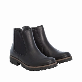 Rieker Women's Payton 70 Boot - Black Moisture Wicking Sockliner