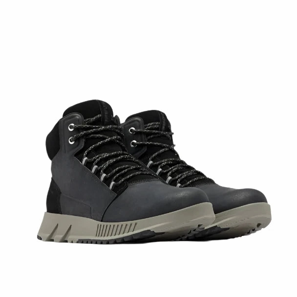 Abrasion Resistant Toe Cap Odor Resistant Sorel Men's Mac Hill Lite Mid Waterproof Boot - Black