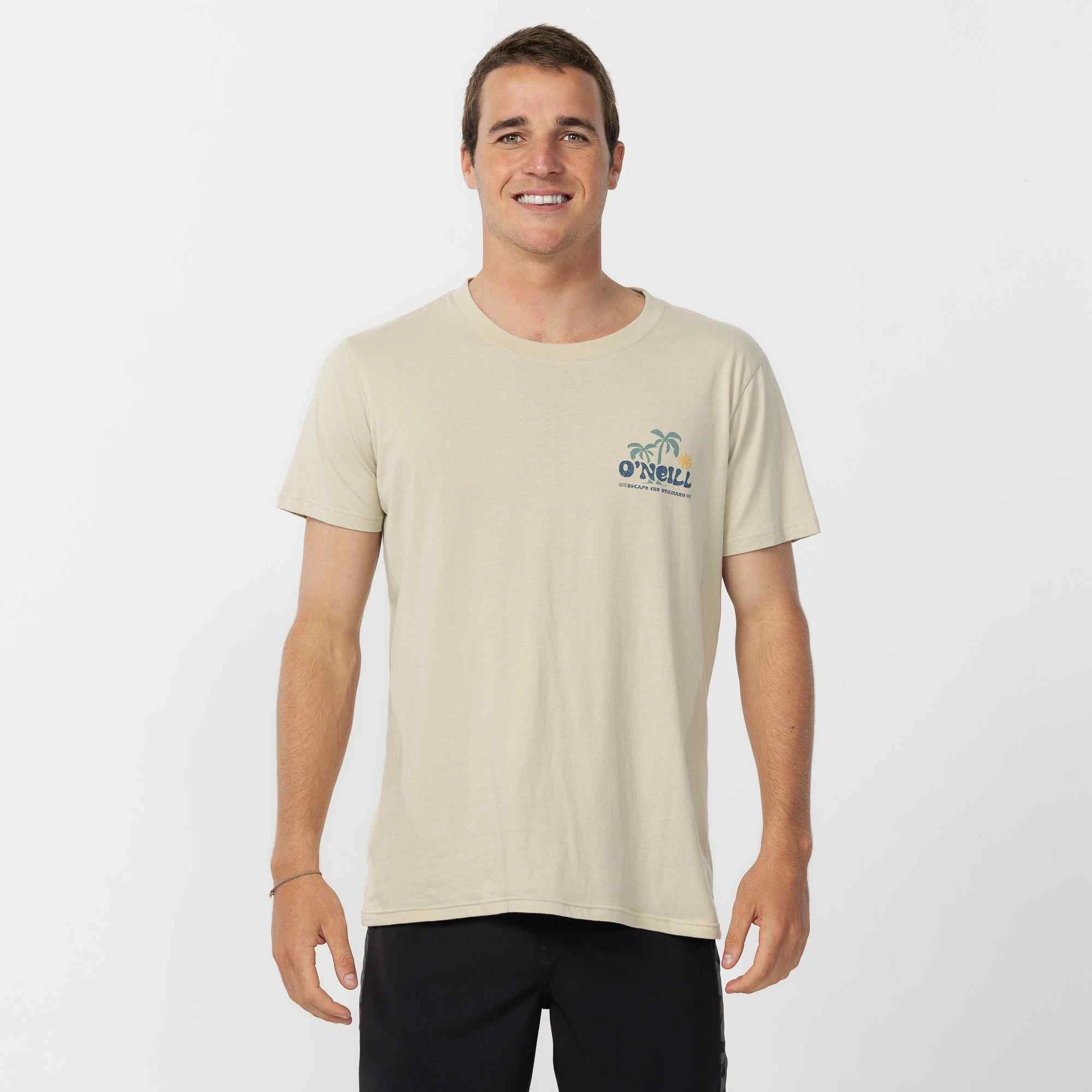 Loose T-Shirt - Khaki Neutral Color Casual Performance Fit