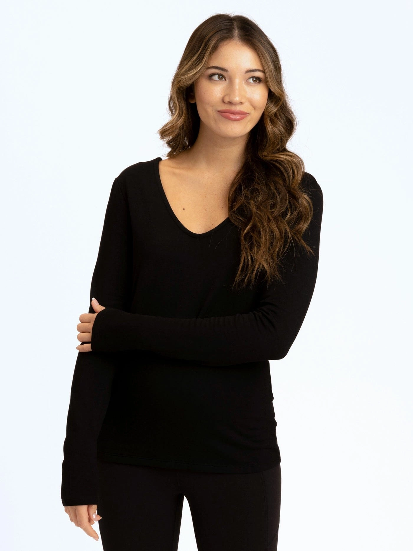 Lorelai Feather Fleece Top Foldable Shoulder Straps