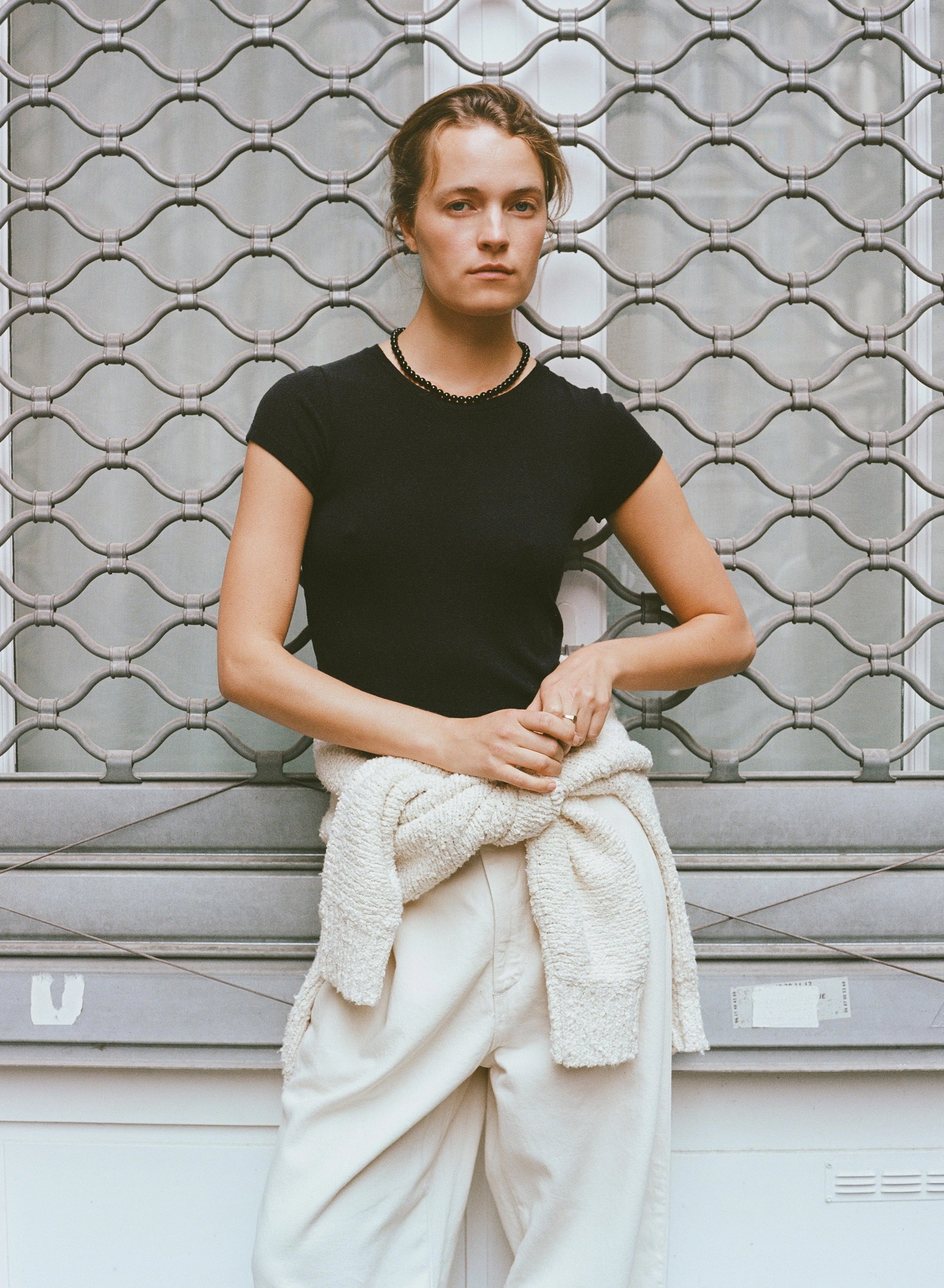 Lou Tee, Regen Silk Noil Jersey, Black Comfortable Wear
