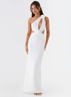 Lovesome Rosa Maxi Dress - White Simple Form