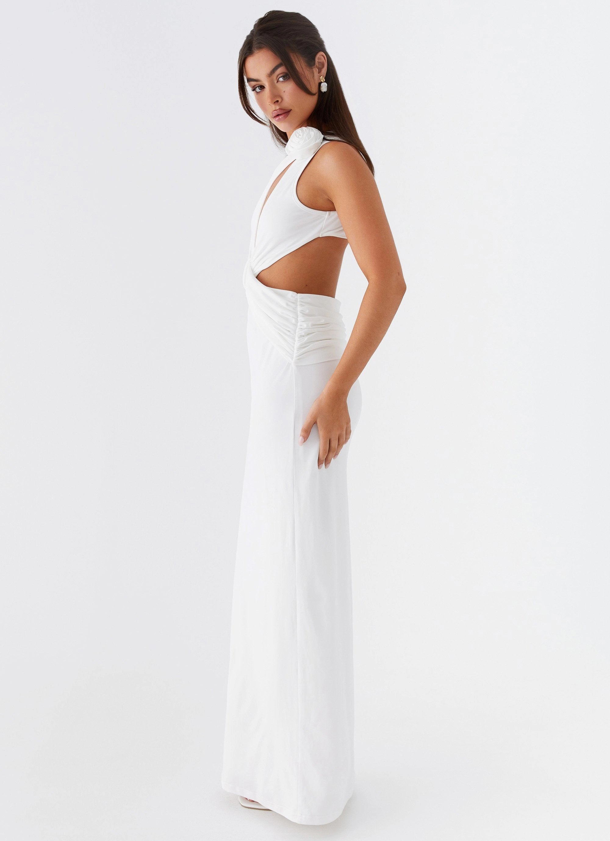 Pastel Sky Lovesome Rosa Maxi Dress - White