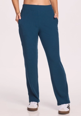 Weather Flex Move Freely Luca Ribbed Pants - Majolica Blue