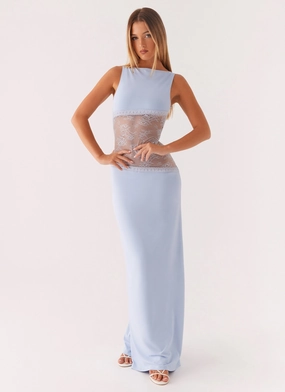 Understated Elegance Chic Comfort Wear Lucinda Maxi Dress - Blue