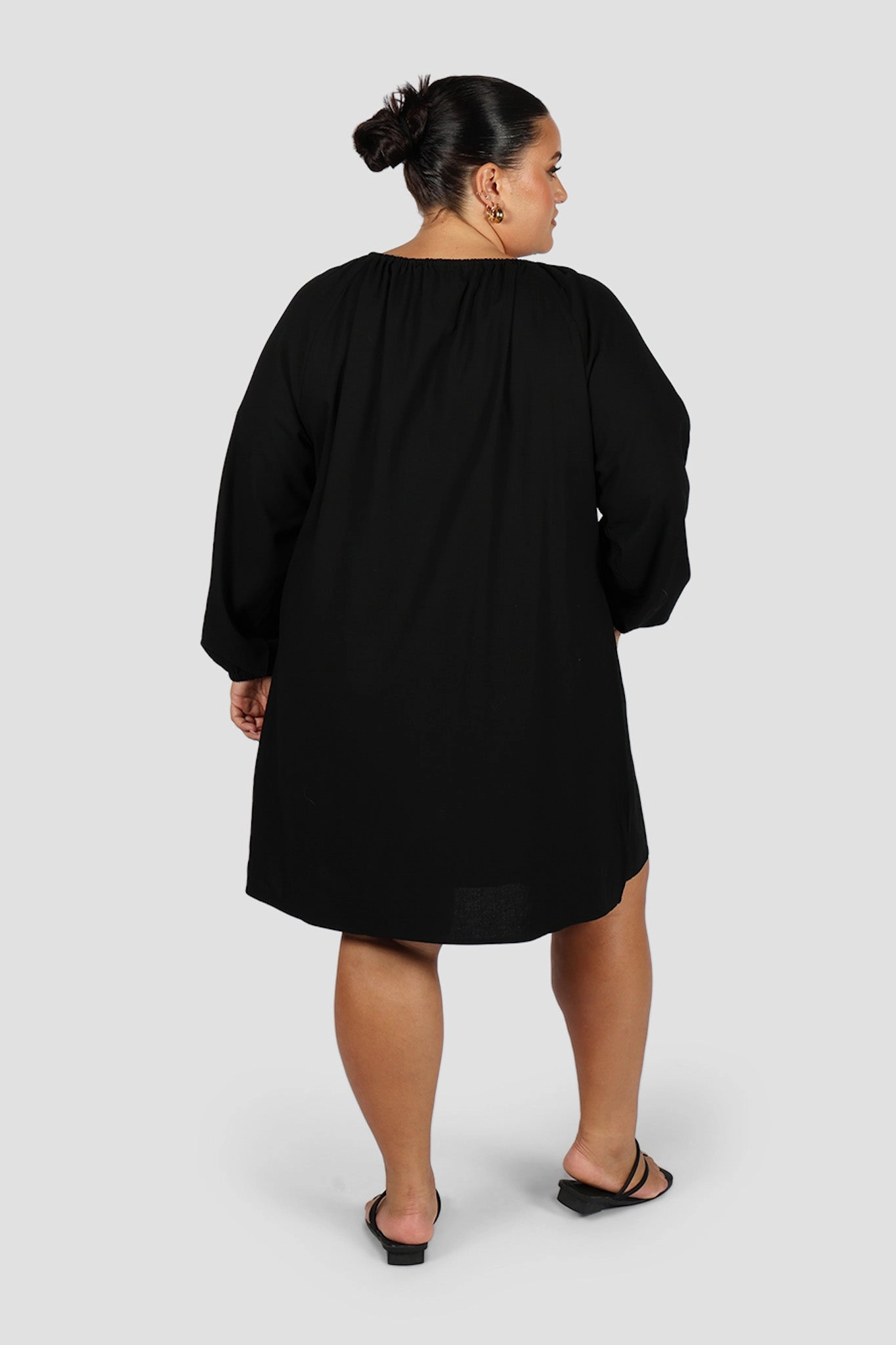 Soft Finish Smart And Comfortable EADIE DRESS BLACK