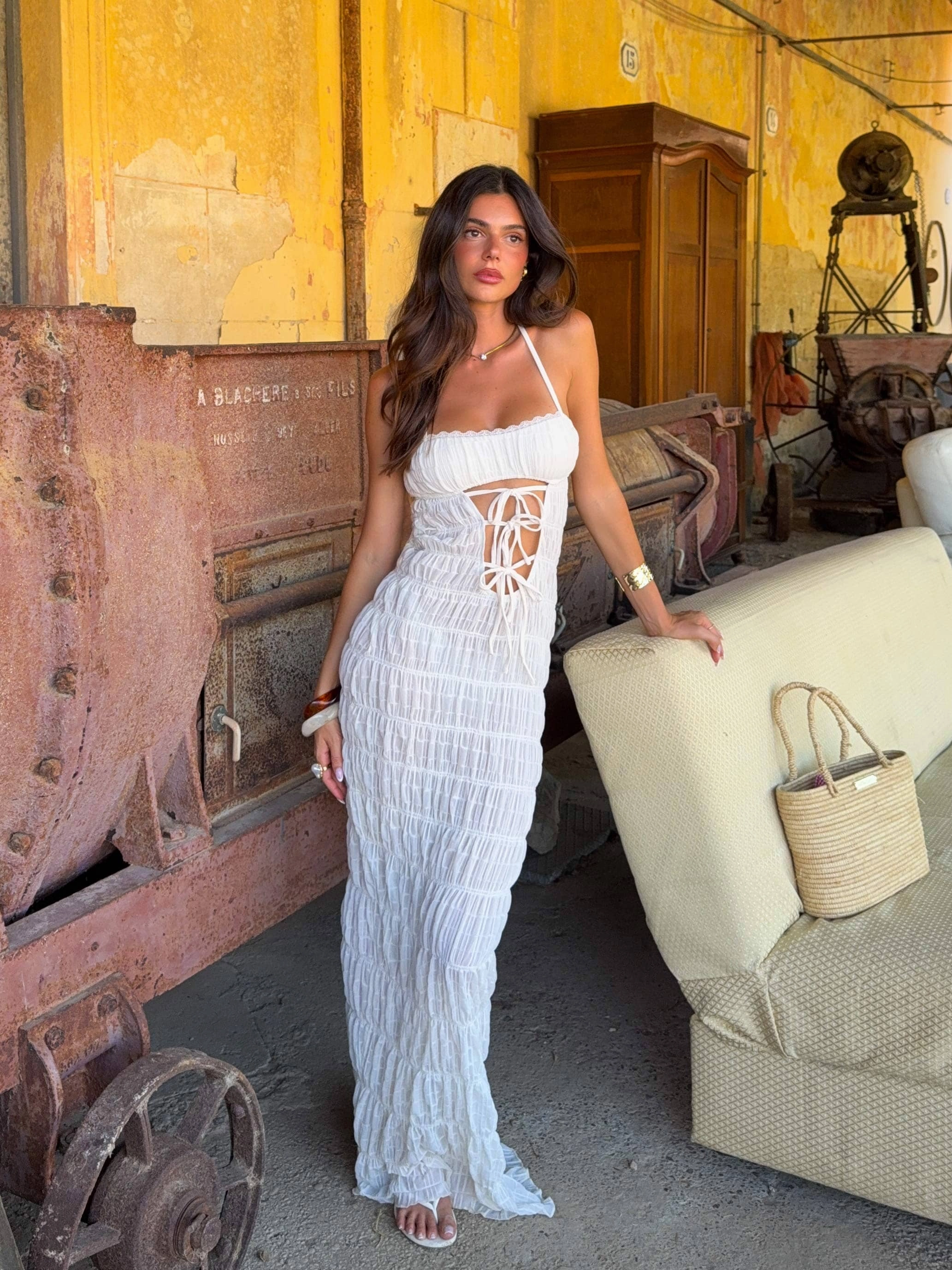 All Day Look PRIANE MAXI DRESS WHITE