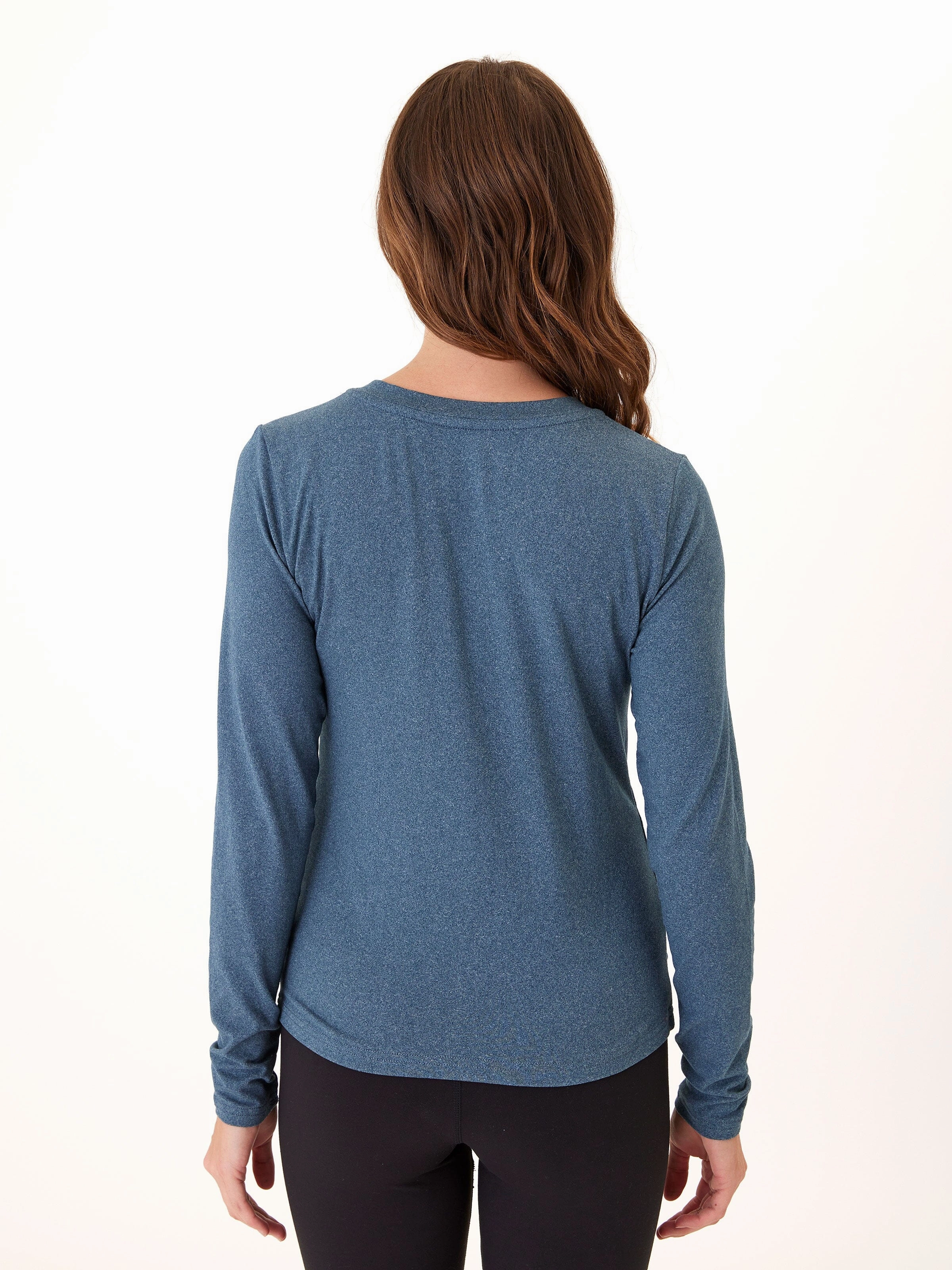 Low Profile Insulation Clean Silhouette Lyla Luxe Jersey Henley Tee