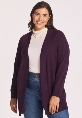 Cozy clothing product designer prestige Macie Sweater - Deep Plum