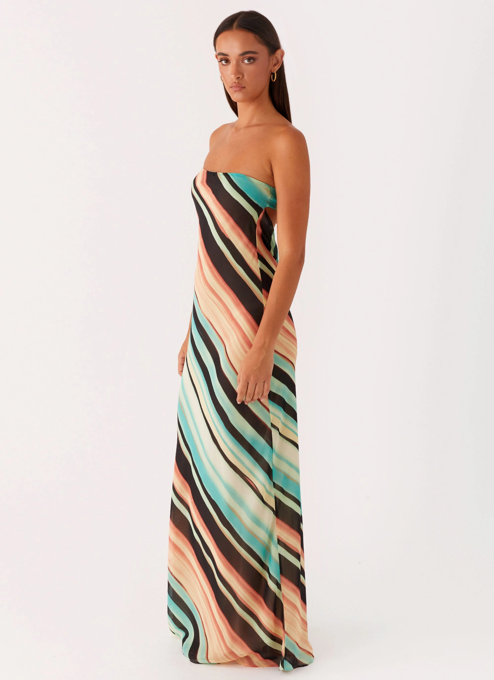 Texture Flow Como Maxi Dress - Stripe