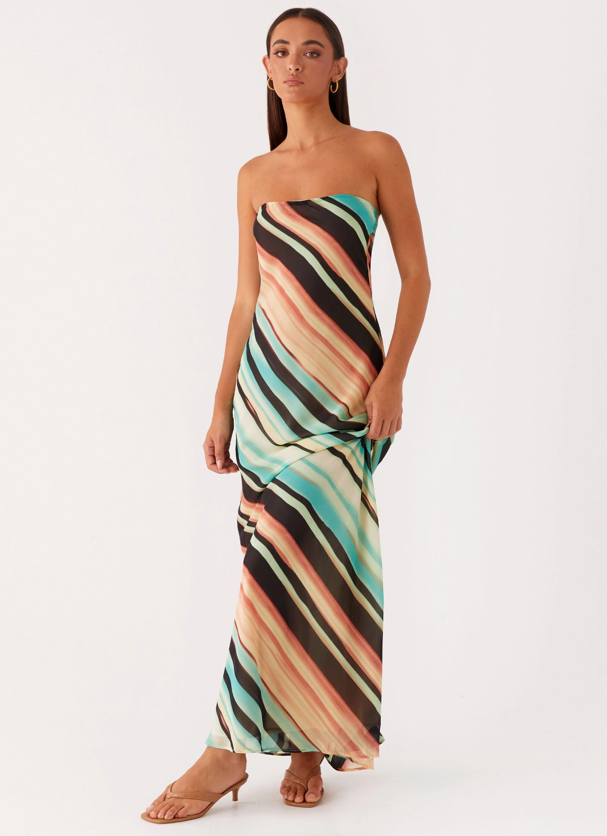 Chill Fashion Cozy Vibe Como Maxi Dress - Stripe