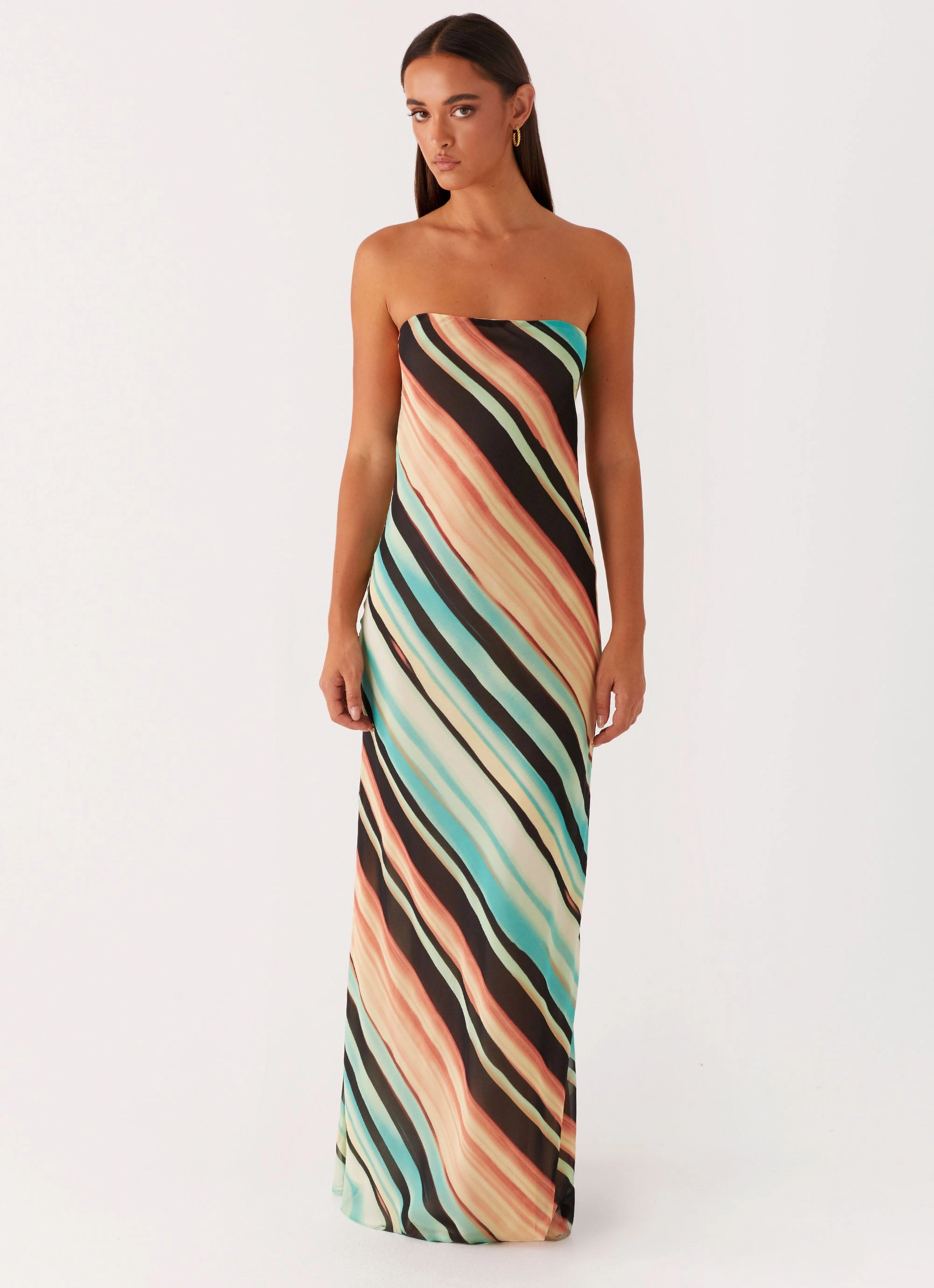 Como Maxi Dress - Stripe Loose Flow