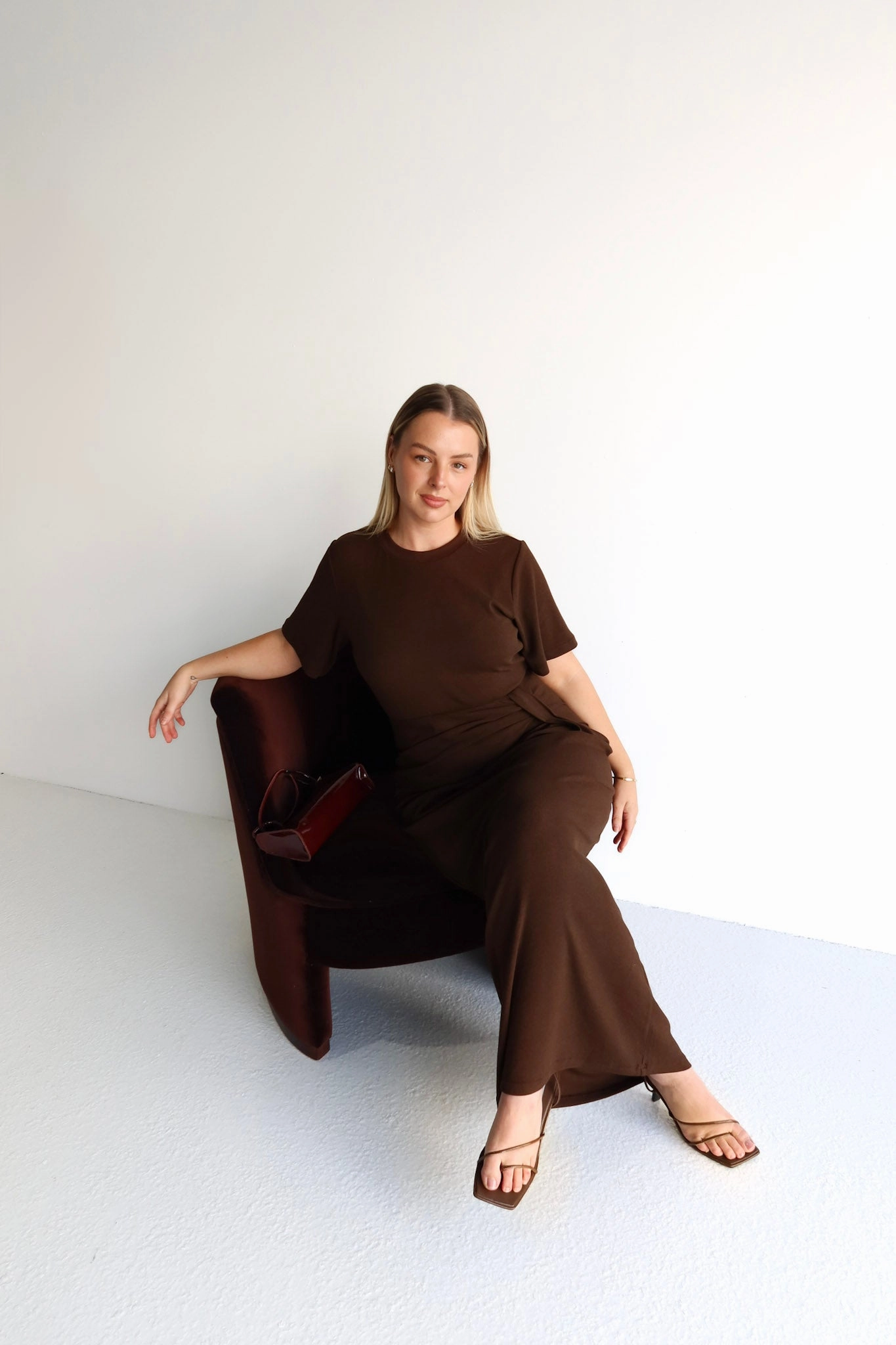Sleek Movement MARNIE RIB DRESS ESPRESSO