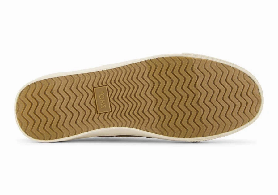 Espadrille Style Men's TOMS Baja Synthetic Trim Slip On - Dune Heritage