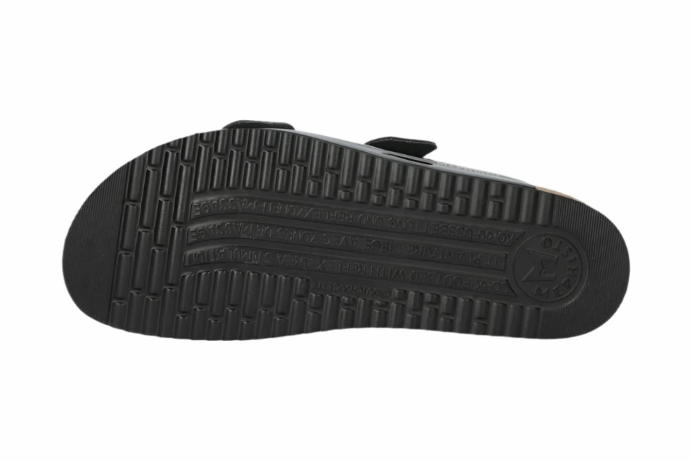 Mephisto Women's Hester Everyday Casual Sandals - Black Impact Dispersing Structure Lightweight Design