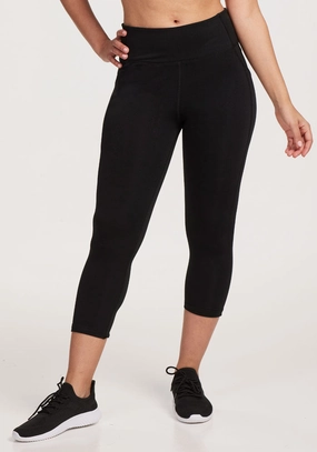 Merino Flex? McKenna Capris -Black Postpartum Fit Eco Friendly Flexible Style Wear
