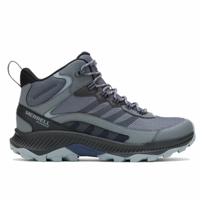 Merrell Men's Speed Strike 2 Mid Waterproof Hiking Boots - Rock nylon Thermal Core Stylish Explorer