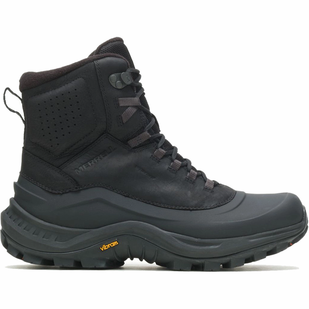 Adaptive Feel Coastal Style Merrell Men's Thermo Overlook 2 Mid Boot Waterproof w/ Arctic Grip - Black