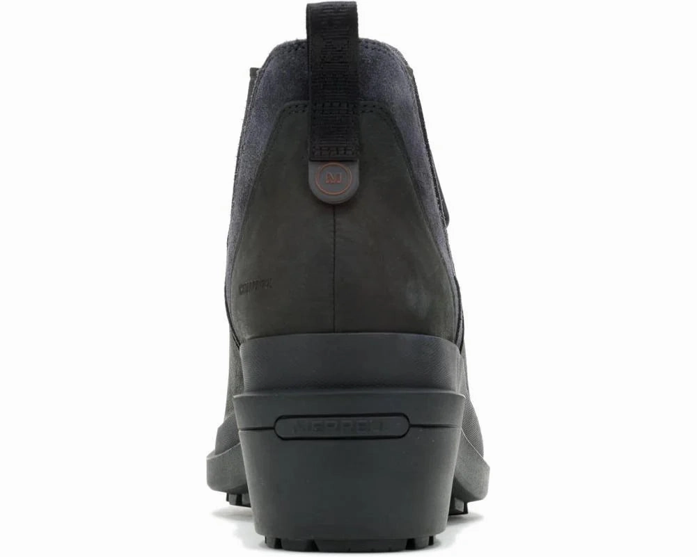 Slip Resistant Mountain Climber Rubberized Tread Merrell Women's Chateau III Waterproof Boot - Black