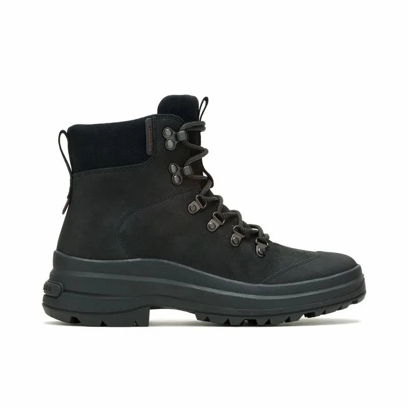 Merrell Women's Harper Lace Zip Waterproof Boot - Black Insulated Trail Exploration Abrasion Resistant Lining