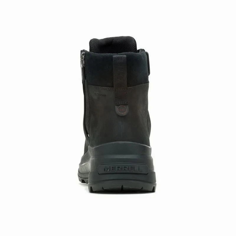Merrell Women's Harper Lace Zip Waterproof Boot - Black Reliable Performance All Weather River Crossing