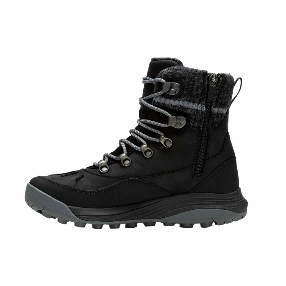 Merrell Women's Siren 4 Thermo Mid Zip Waterproof Boot - Black Protective Finish Nature Lover Subtle Aesthetic