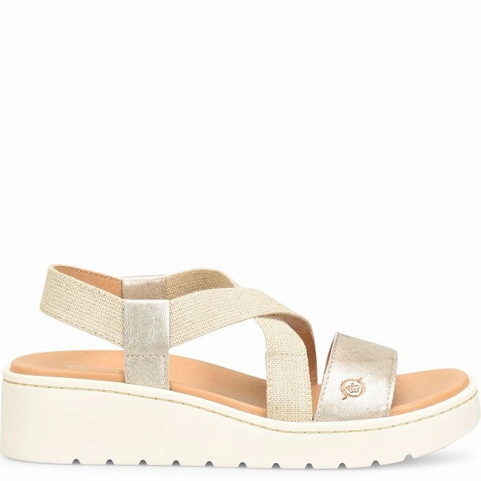 Active Footwear Insole Cushion Born Women's Kasady Sandal - Light Gold Metallic (Panna Cotta)