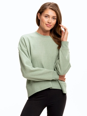 Naia Triblend Fleece Pullover Down Filled
