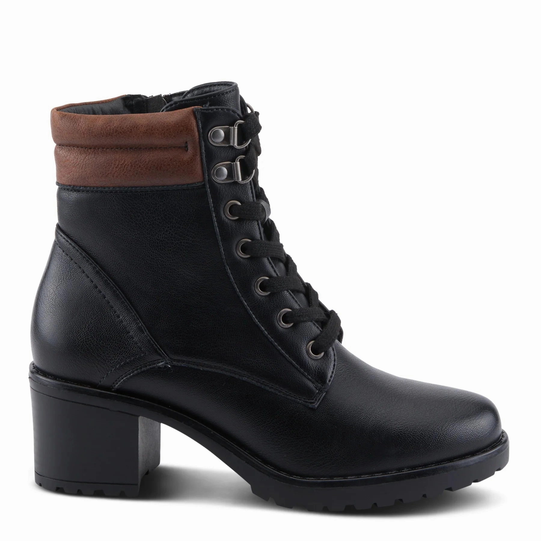 Patrizia by Spring Step Women's Niron Boot - Black Waterproof Upper Comfort Ankle Support