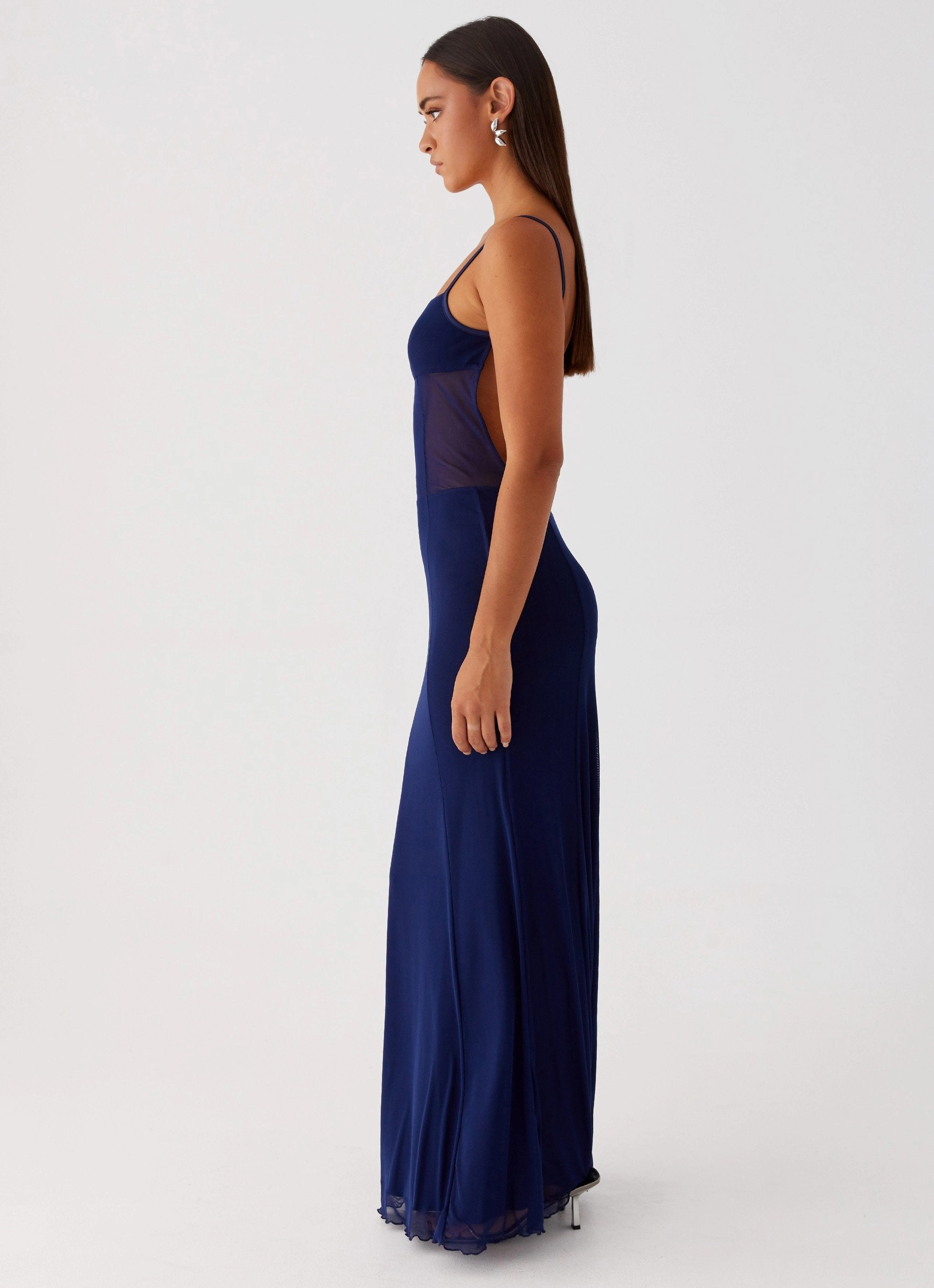Refined Finish Chilly Comfort Miranda Maxi Dress - Navy
