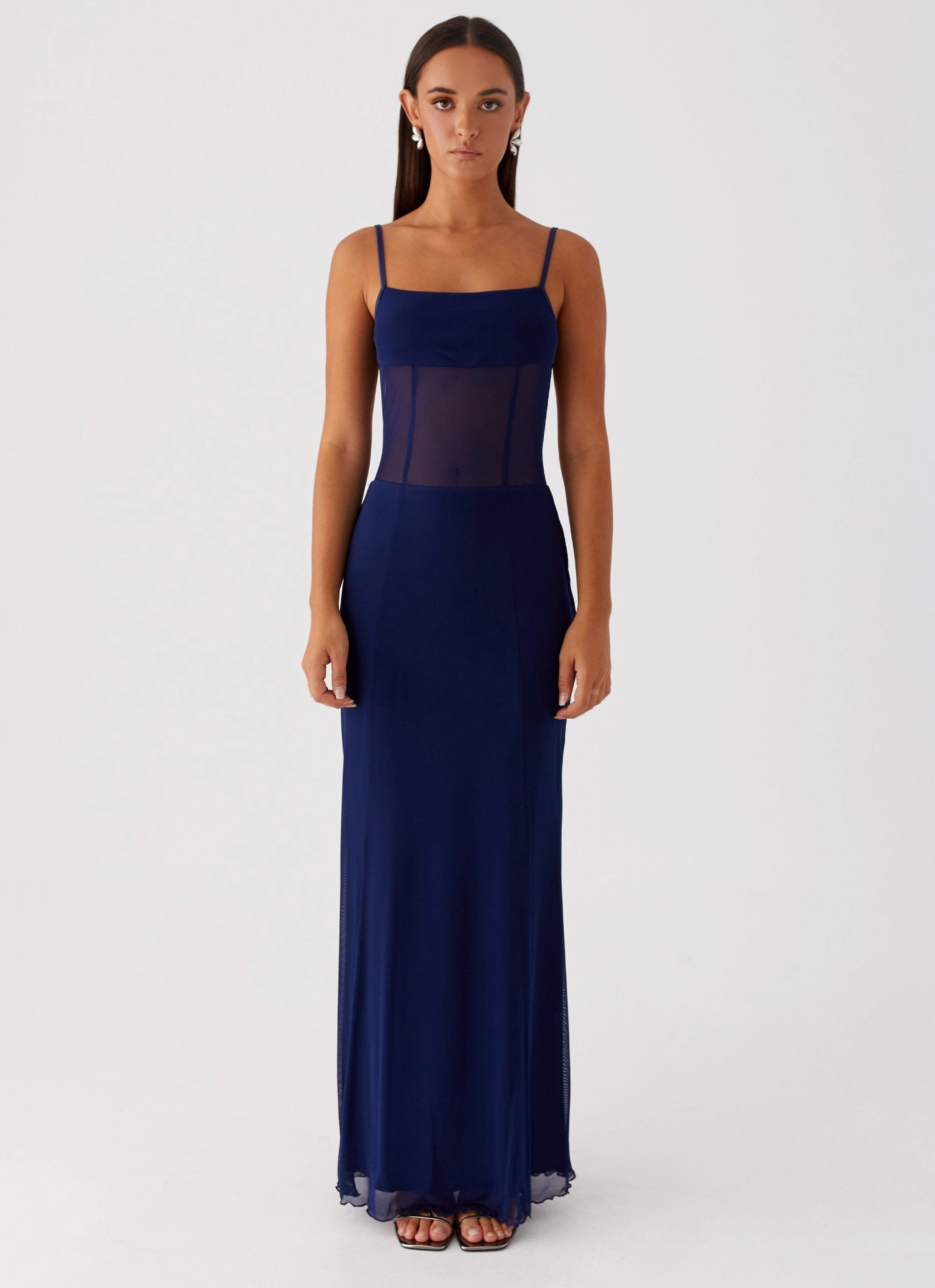 Sophisticated Wear Airy Touch Miranda Maxi Dress - Navy
