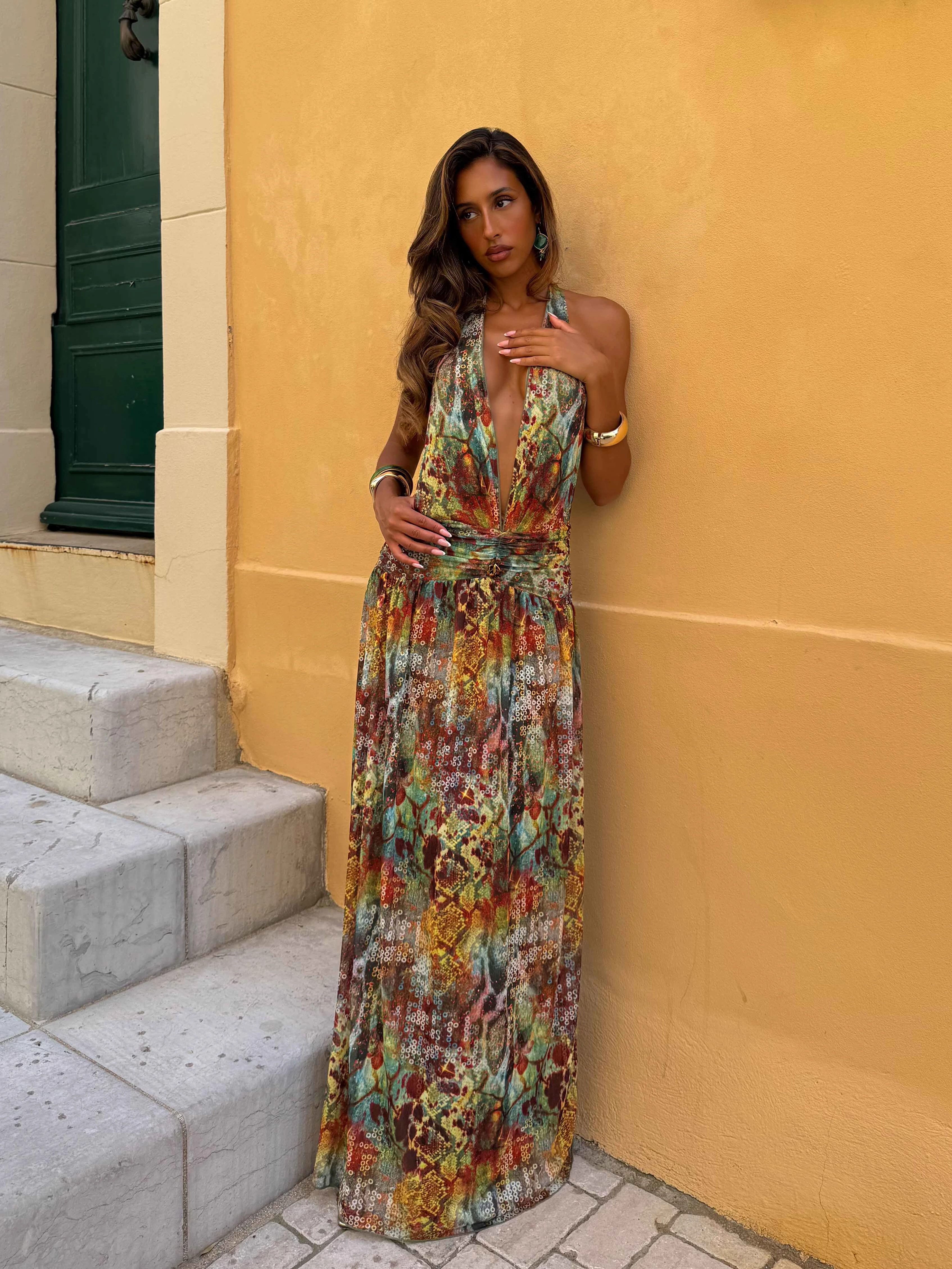 MIRARI MAXI DRESS VIPER Neutral Feel Polished Wear