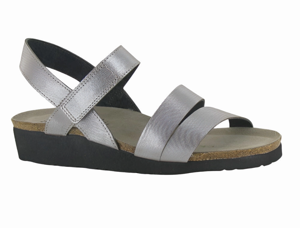 Padding Around Ankle Naot Women's Kayla Sandal - Silver Threads
