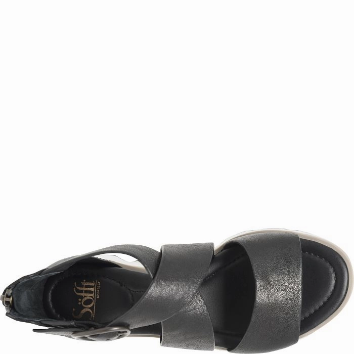 Rigidity Control Shank Foot alignment Sofft Women's Mackenna Sandals - Black