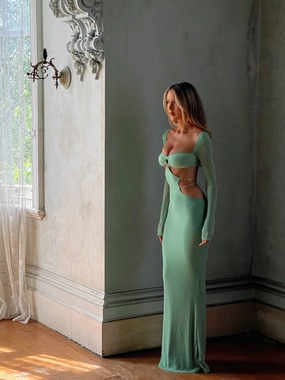 KORI MAXI DRESS MINT All Layer Cool Touch