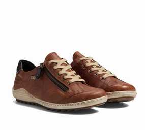 Remonte by Rieker Women's LIV 02 Sneaker - Brown Fashion Walk