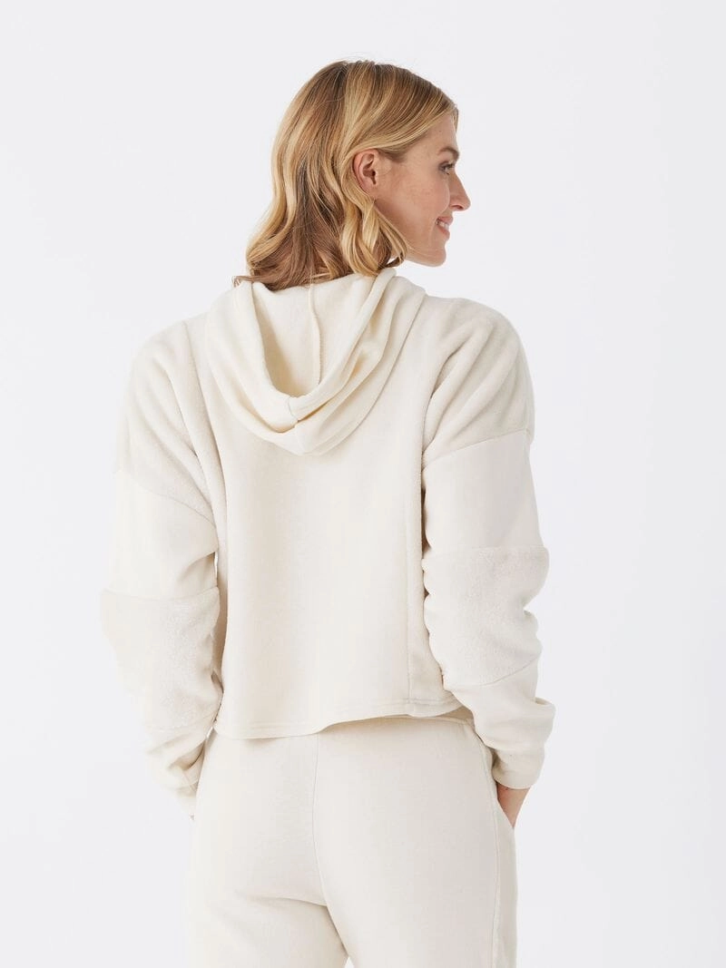 Convertible Silhouette Clarabelle Fleece Sherpa Pullover Hoodie