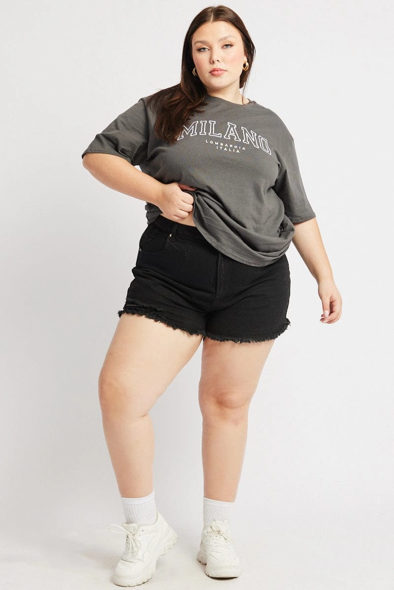 Christmas gift Black Relaxed Shorts