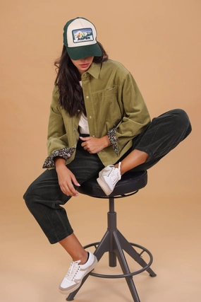 Abrasion Resistant Shell Pre Shrunk Cotton Blend Jacket Calla Olive