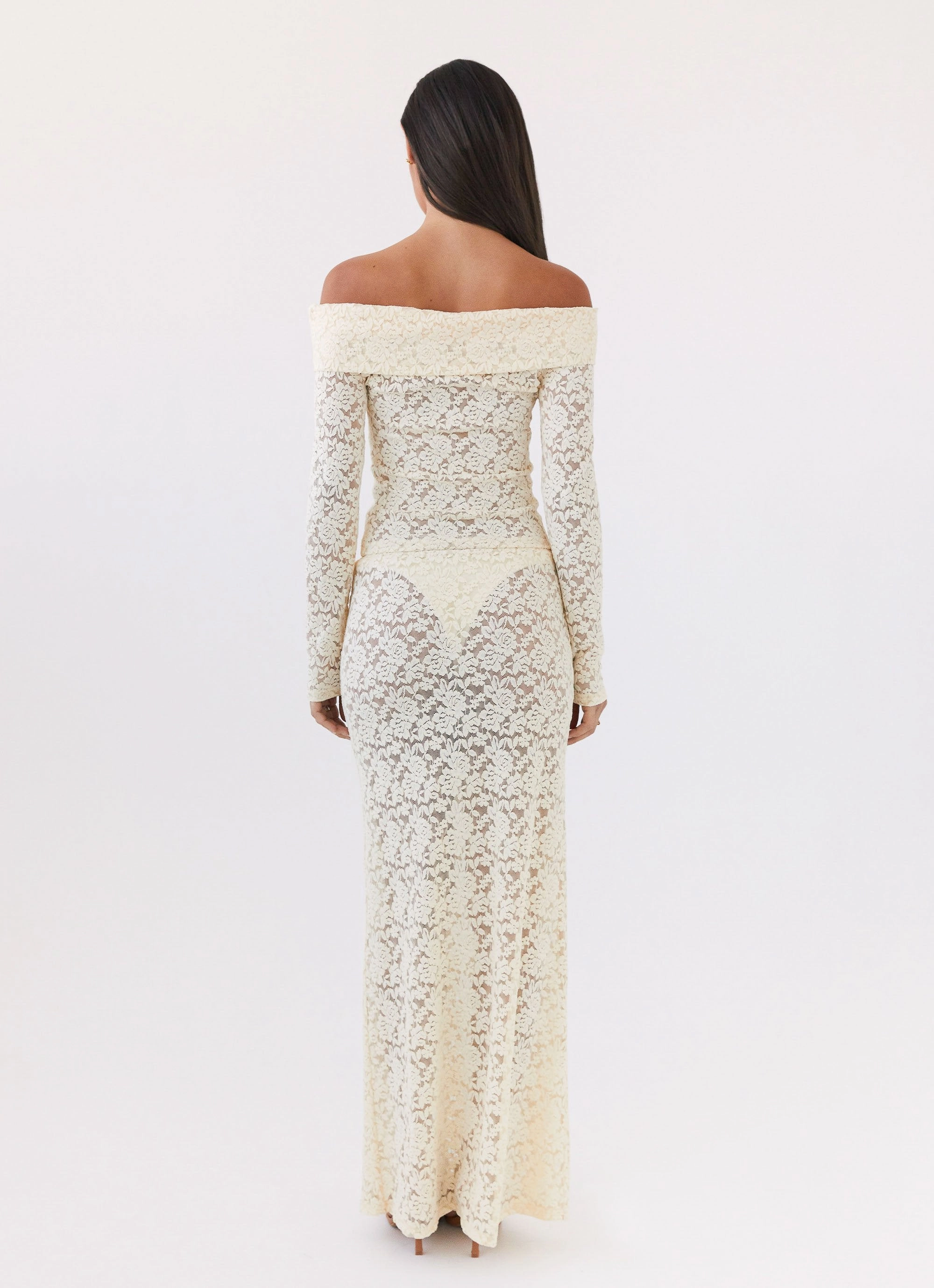 Zephyra Lace Long Sleeve Top - Natural Mountain related