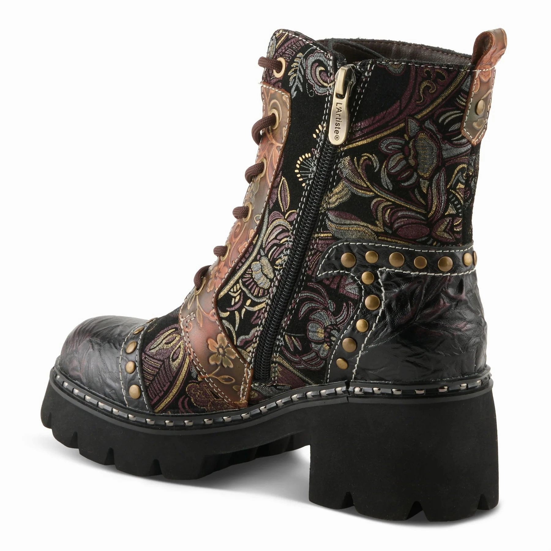 L'Artiste by Spring Step Women's Severity Boot - Brown Multi Anti Odor