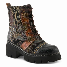 L'Artiste by Spring Step Women's Severity Boot - Brown Multi Heavy Terrain Waterproof Adventure Seeker