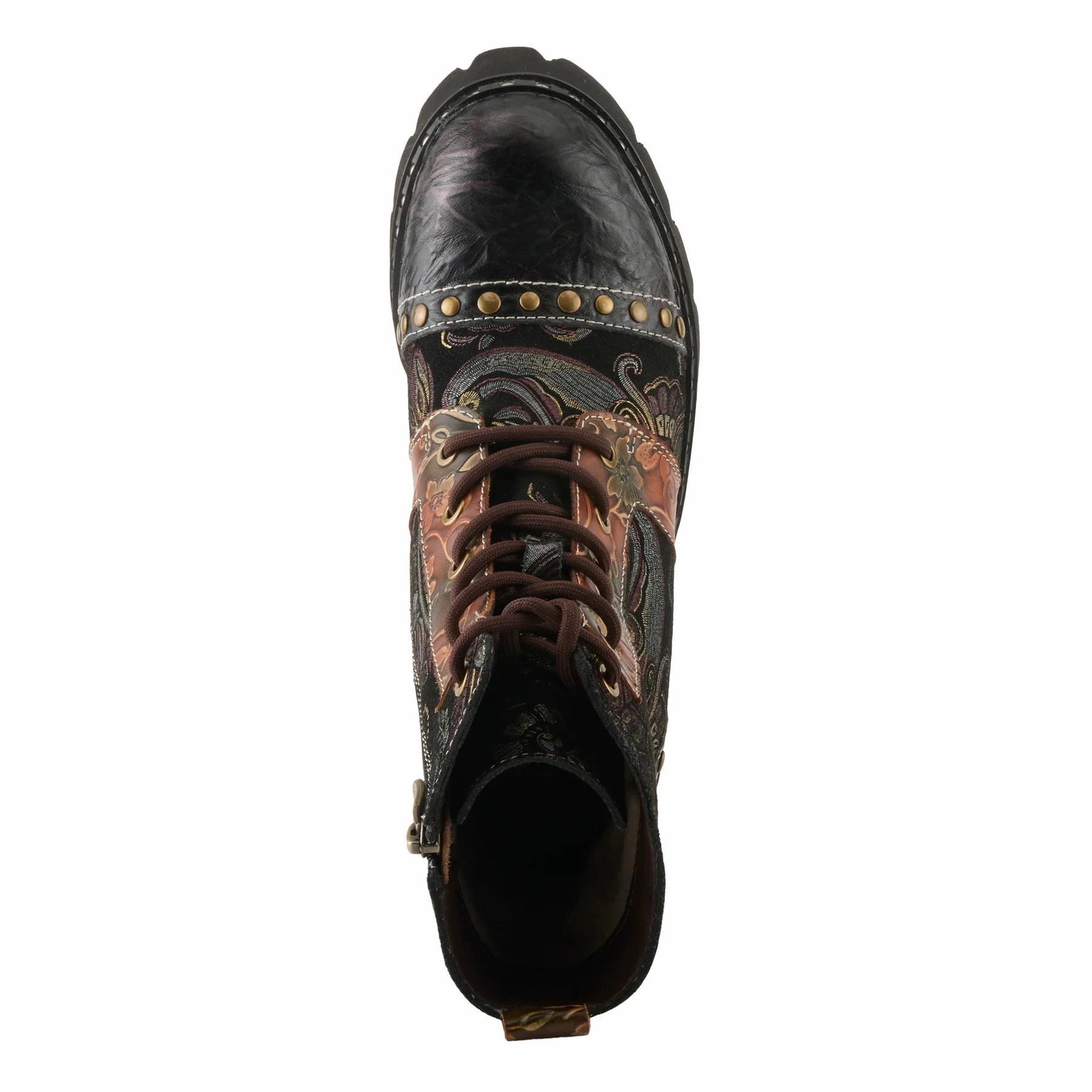 L'Artiste by Spring Step Women's Severity Boot - Brown Multi Contoured Midsole Anti Odor Technology