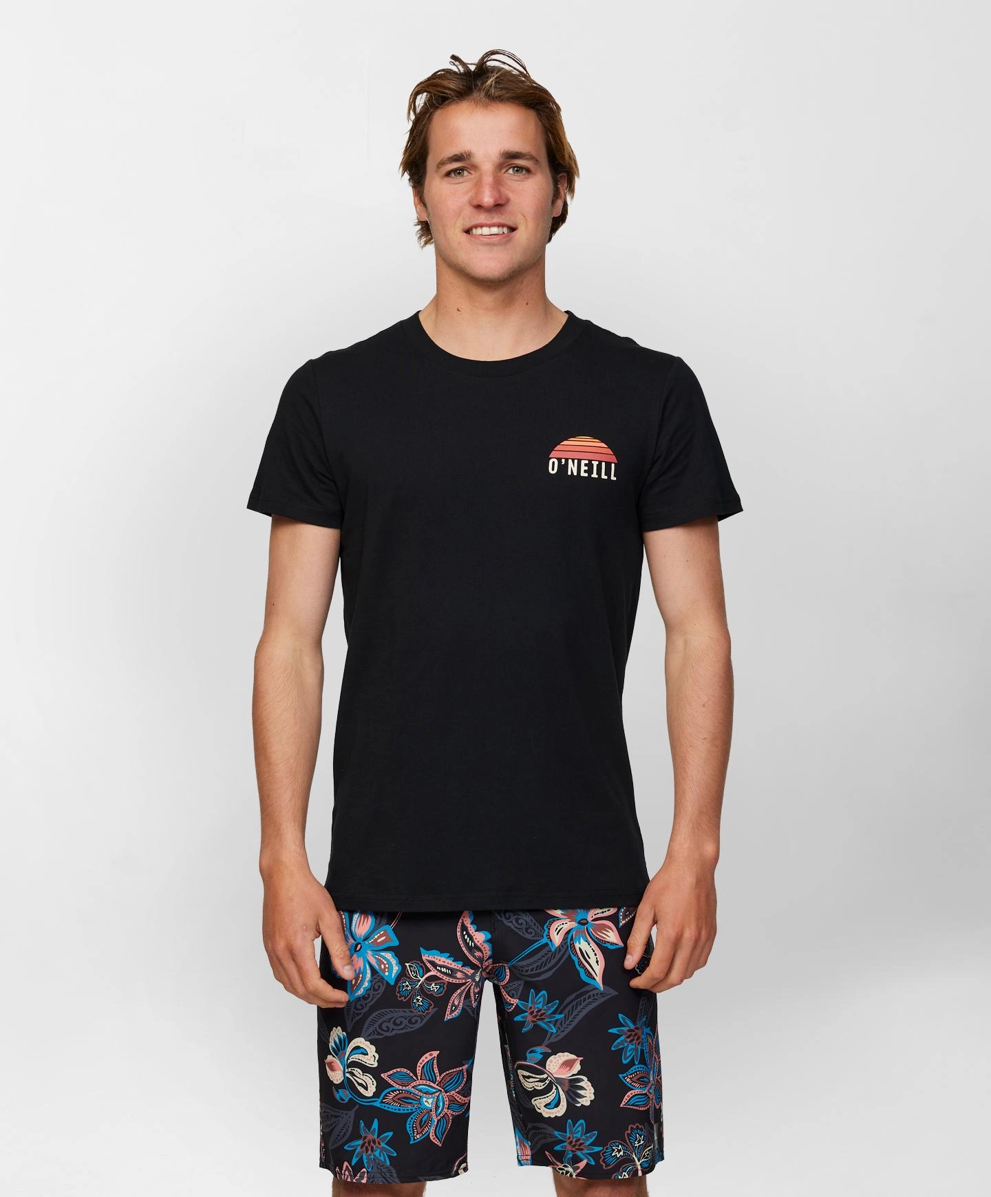 Mountain T-Shirt - Black Flexible Fit Design Active Comfort